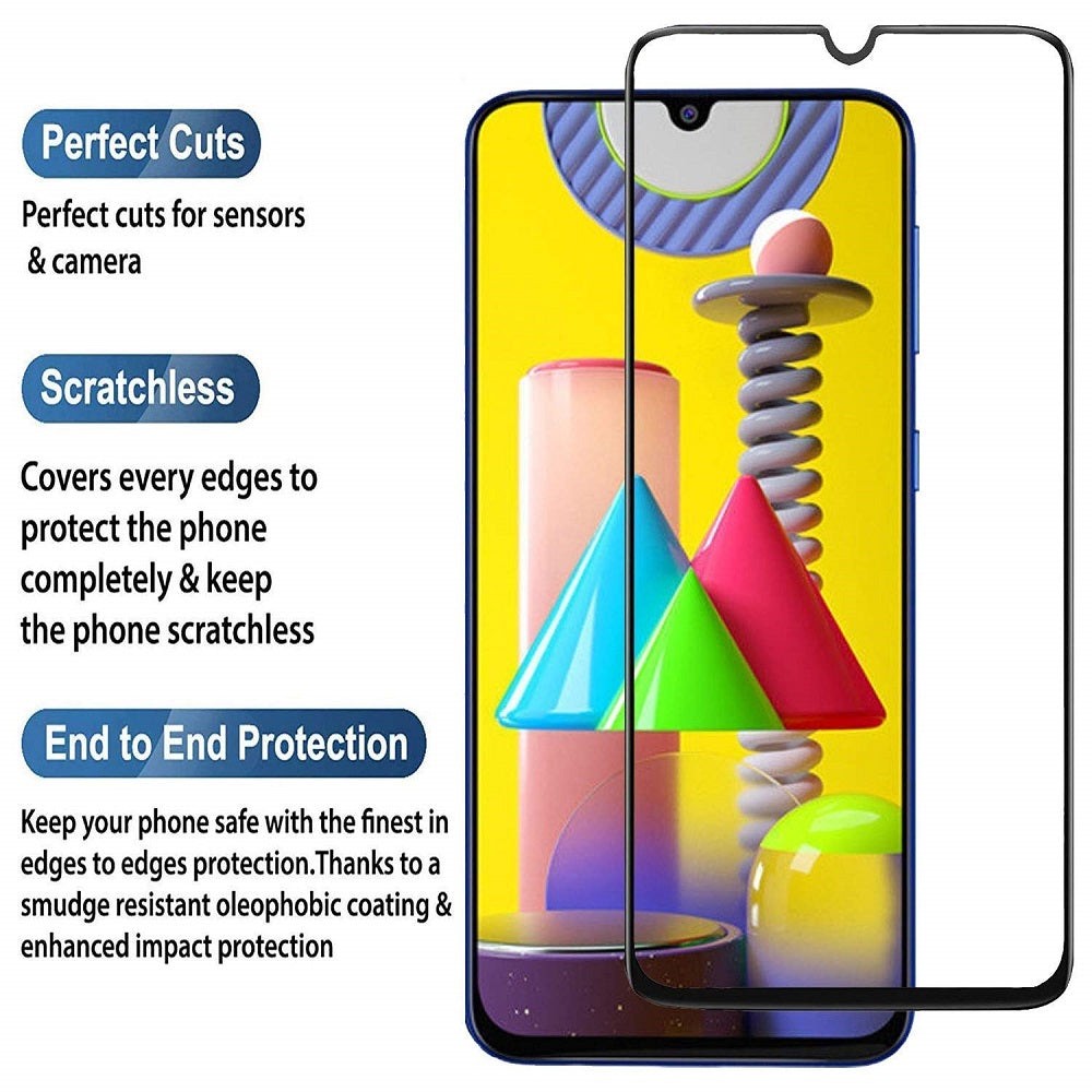 Samsung Galaxy F41 Tempered Glass Edge To Edge Screen Protector