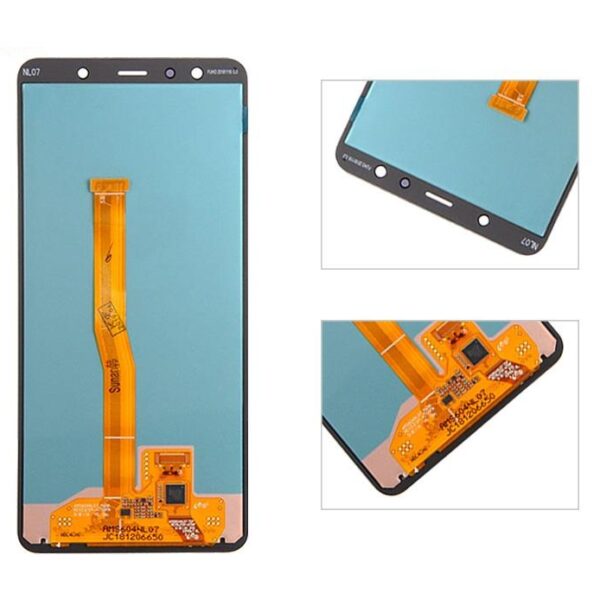 Display For Samsung Galaxy A7 2018 With Display Glass Combo Folder