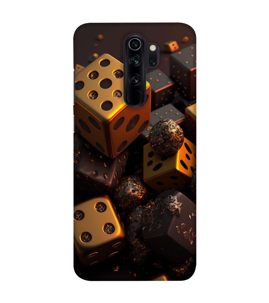 Golden Cube Redmi Note 8 Pro Mobile Cover - jmskart.com